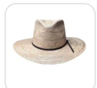 Hand Woven Genuine Sisal with Chocolate Brown Two Cord Band