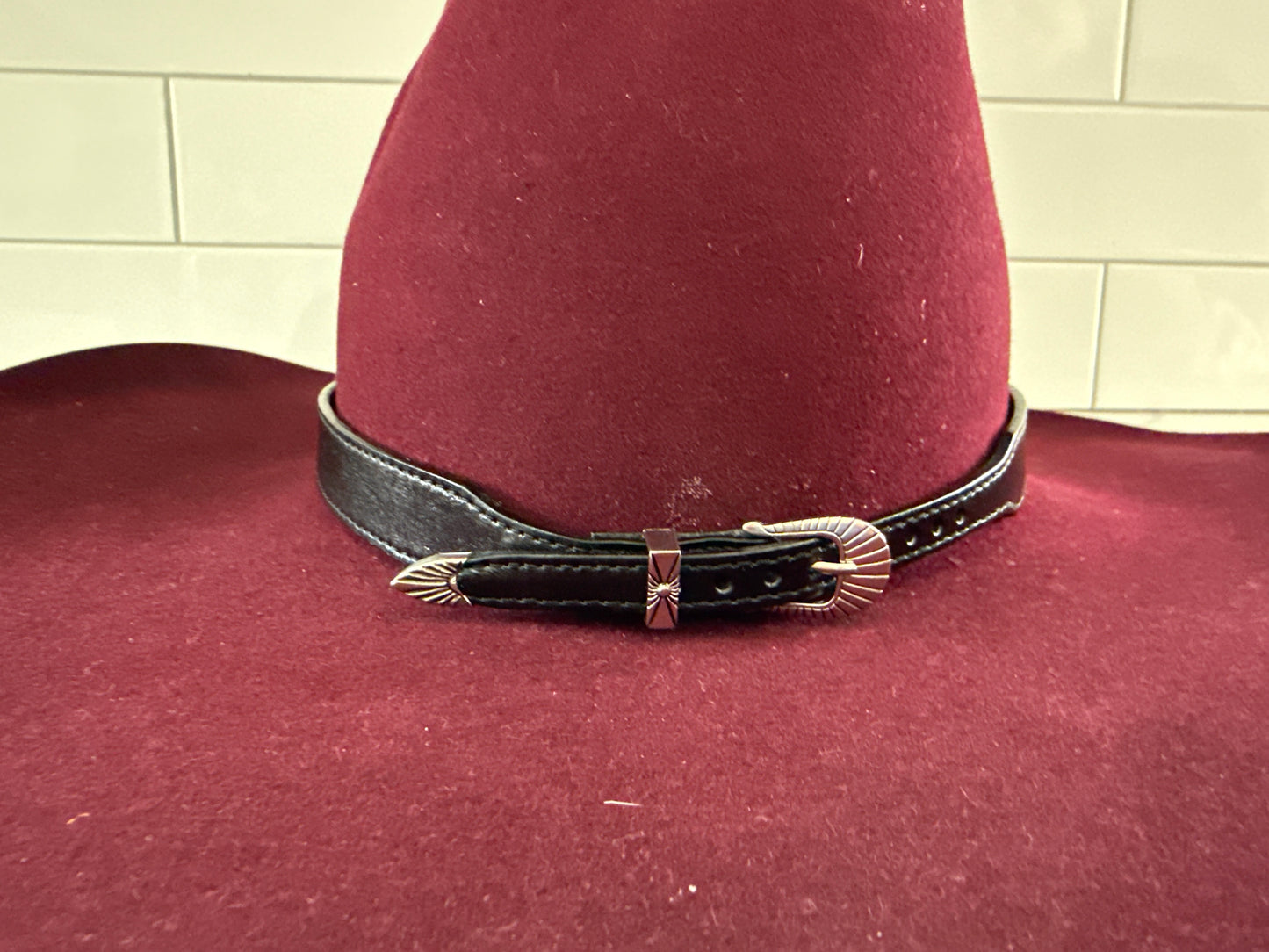 Heritage Leather Hat Band – 3/4 in. Buckle