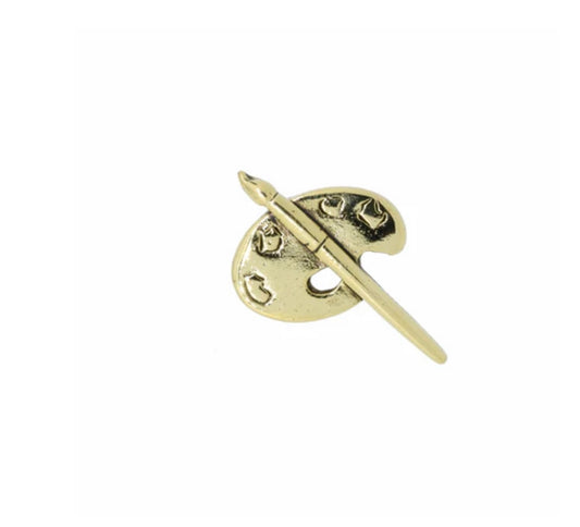 ARTIST PALETTE GOLD LAPEL PIN